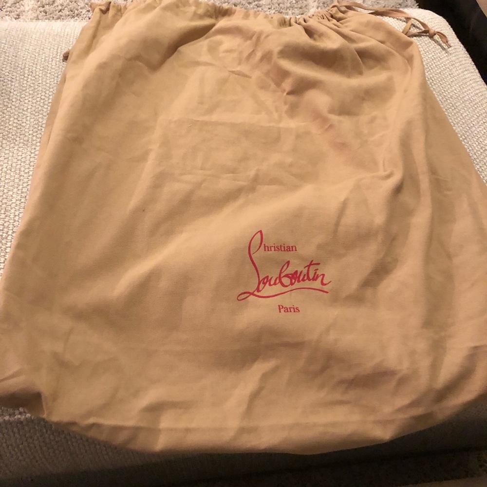 Authentic oversized Christian Lounoutin dust bag